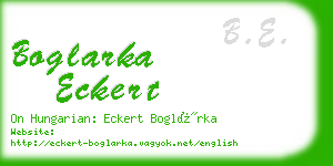 boglarka eckert business card